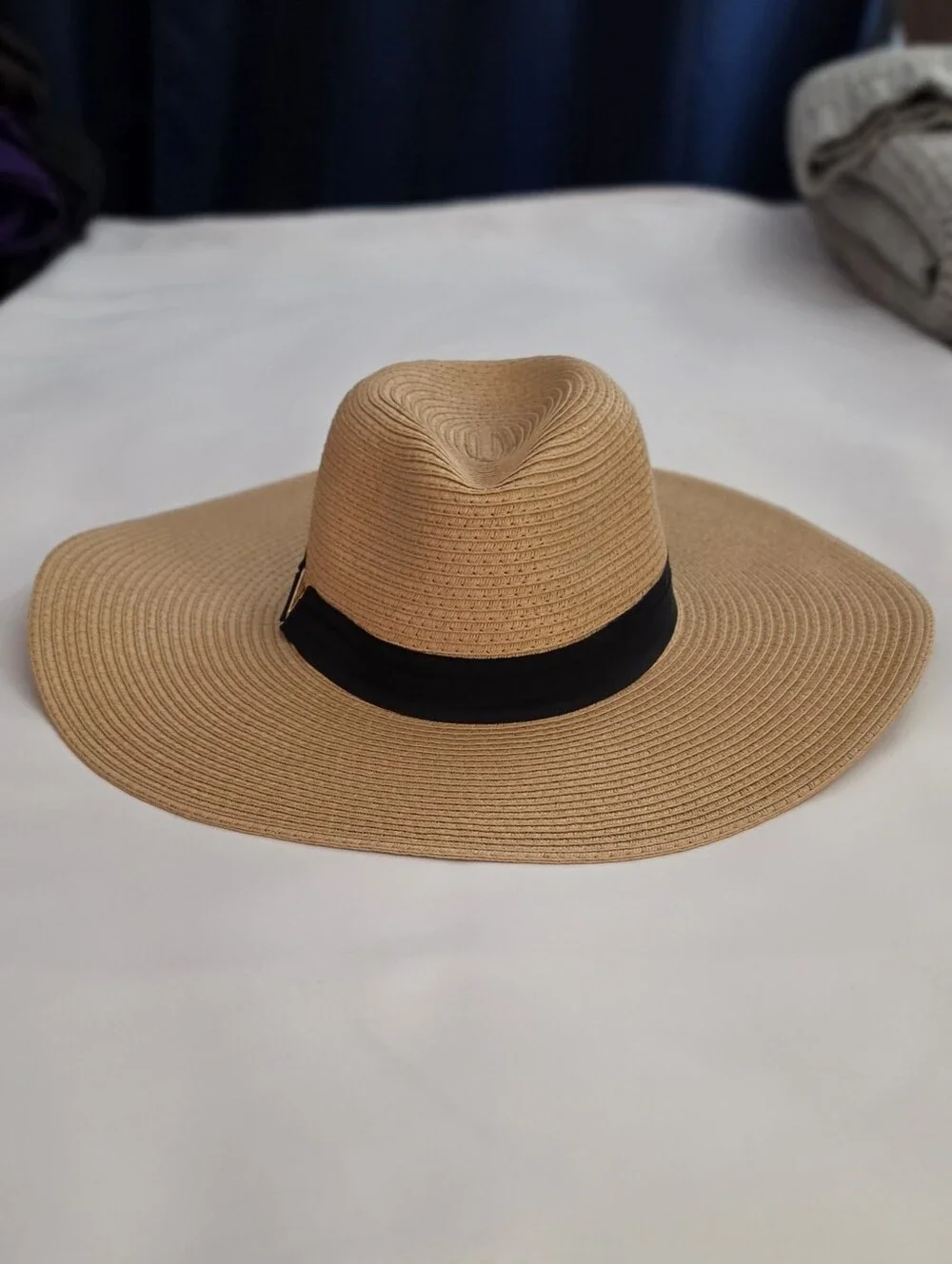 Vince Camuto Grosgrain Straw Panama Hat